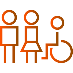 Icône inclusion et diversité